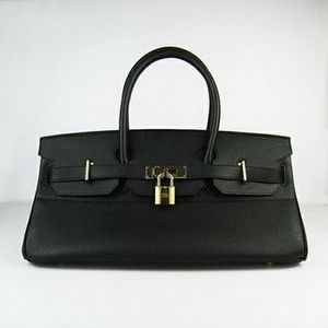 Hermes Birkin 42 Bag Black Gold