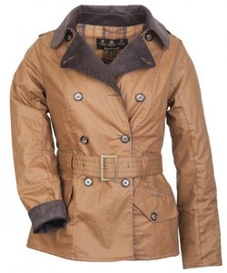 Günstige 2025 Frauen Online Barbour Waxed Elmgate Trenchcoat Bark