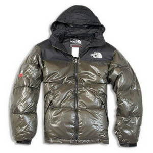 North Face Nuptse omlaag Mannen Jasjes Coffee